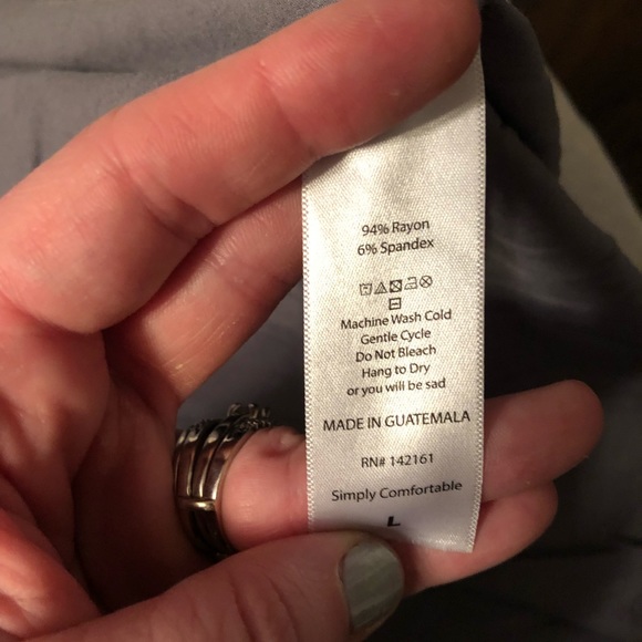 Lularoe Carly dress gray - Picture 2 of 4